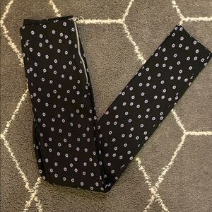 Zara Black Floral Kids Leggings